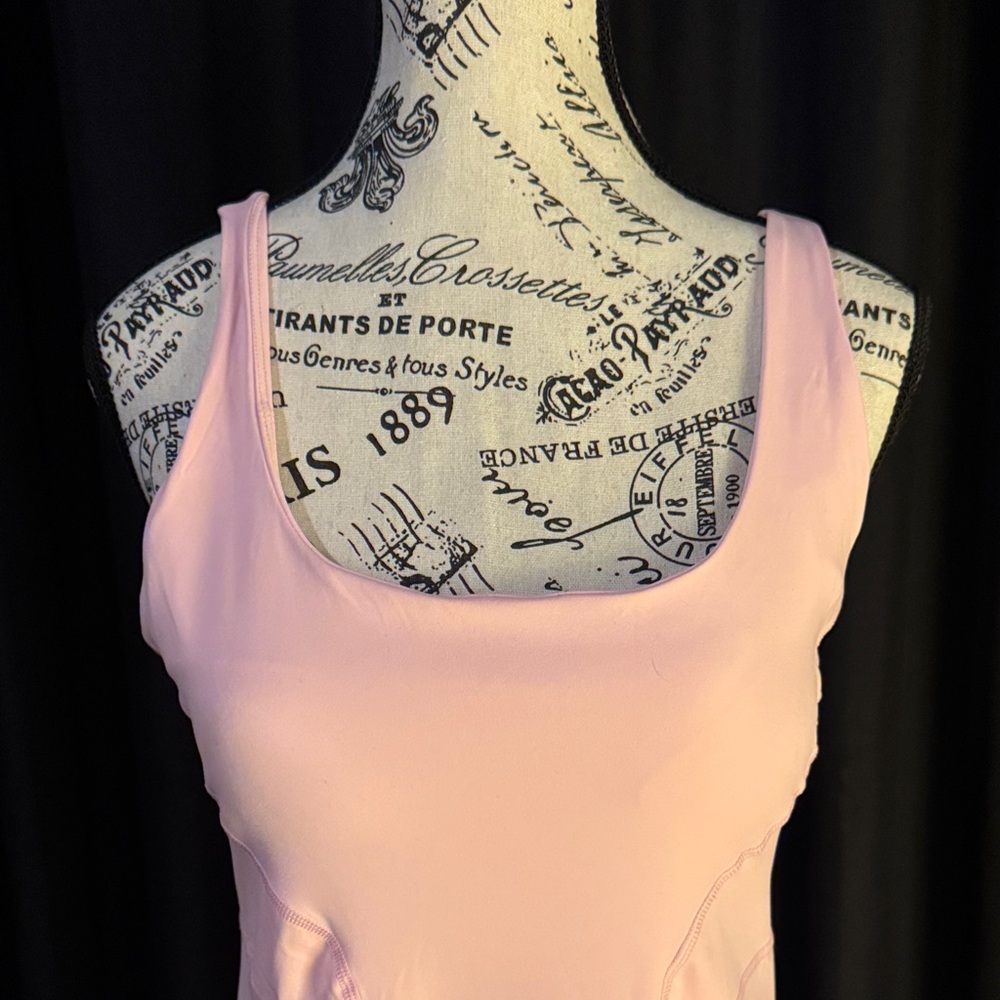 Women's Pink Sleeveless Dress - Picture 8 of 11